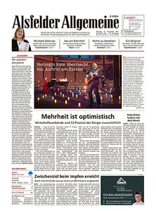 Titelblatt der Zeitschrift Alsfelder Allgemeine Zeitung