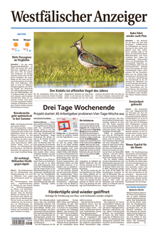 Titelblatt der Zeitschrift Westfälischer Anzeiger