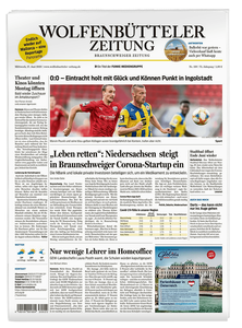 Titelblatt der Zeitschrift Wolfenbütteler Zeitung