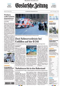 Titelblatt der Zeitschrift Goslarsche Zeitung
