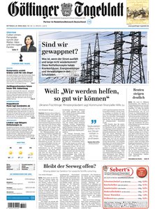 Titelblatt der Zeitschrift Göttinger Tageblatt