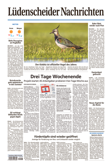Titelblatt der Zeitschrift Lüdenscheider Nachrichten