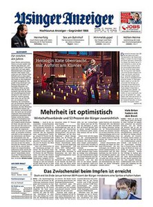 Titelblatt der Zeitschrift Usinger Anzeiger