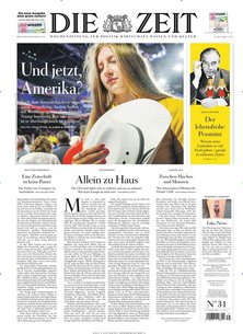 Titelblatt der Zeitschrift DIE ZEIT im Geschenkabo