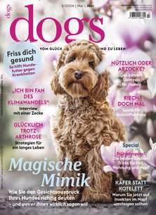 Titelblatt der Zeitschrift dogs im Geschenkabo