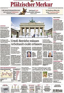 Titelblatt der Zeitschrift Pfälzischer Merkur