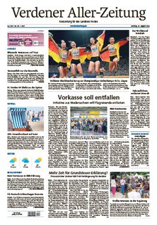 Titelblatt der Zeitschrift Verdener Aller-Zeitung