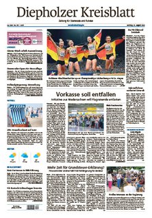 Titelblatt der Zeitschrift Diepholzer Kreisblatt / Heimatzeitung für Stemwede und Rahden