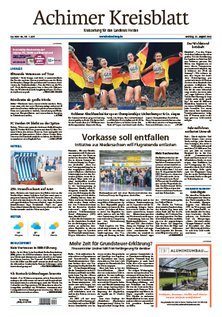 Titelblatt der Zeitschrift Achimer Kreisblatt