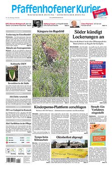 Titelblatt der Zeitschrift Pfaffenhofener Kurier