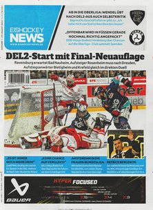 Titelblatt der Zeitschrift Eishockey NEWS im Geschenkabo