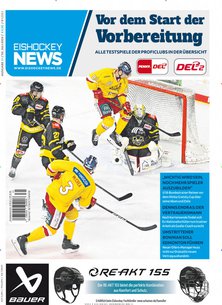 Titelblatt der Zeitschrift Eishockey NEWS im Geschenkabo