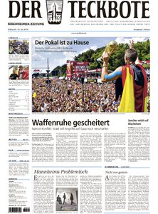 Titelblatt der Zeitschrift Der Teckbote