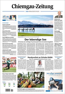 Titelblatt der Zeitschrift Chiemgau - Zeitung