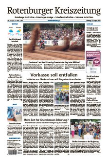 Titelblatt der Zeitschrift Rotenburger Kreiszeitung / Visselhöveder Nachrichten