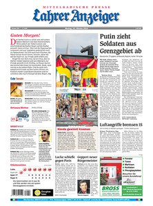 Titelblatt der Zeitschrift Lahrer Anzeiger