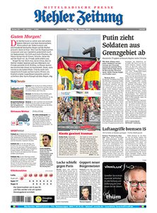 Titelblatt der Zeitschrift Kehler Zeitung