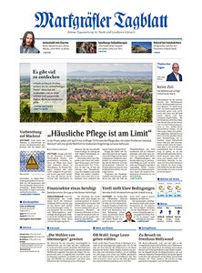 Titelblatt der Zeitschrift Markgräfler Tagblatt