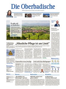 Titelblatt der Zeitschrift Die Oberbadische