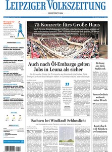 Titelblatt der Zeitschrift Leipziger Volkszeitung