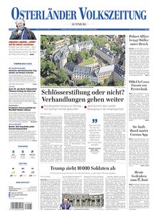 Titelblatt der Zeitschrift Osterländer Volkszeitung