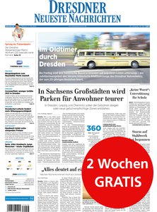Titelblatt der Zeitschrift Dresdner Neueste Nachrichten