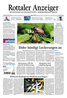 Titelblatt der Zeitschrift Rottaler Anzeiger