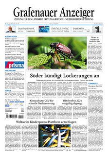 Titelblatt der Zeitschrift Grafenauer Anzeiger