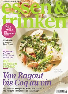 Titelblatt der Zeitschrift essen & trinken im Geschenkabo
