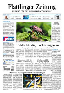 Titelblatt der Zeitschrift Plattlinger Zeitung