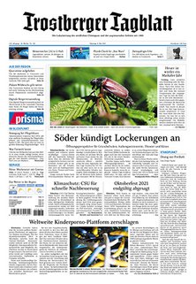 Titelblatt der Zeitschrift Trostberger Tagblatt