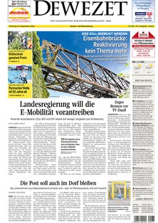 Titelblatt der Zeitschrift Deister- und Weserzeitung