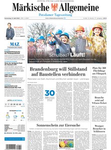 Titelblatt der Zeitschrift Märkische Allgemeine