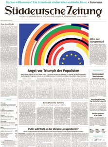 Titelblatt der Zeitschrift Süddeutsche Zeitung