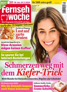 Titelblatt der Zeitschrift Fernsehwoche im Geschenkabo