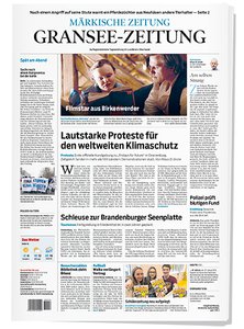 Titelblatt der Zeitschrift Gransee-Zeitung