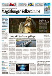 Titelblatt der Zeitschrift Magdeburger Volksstimme