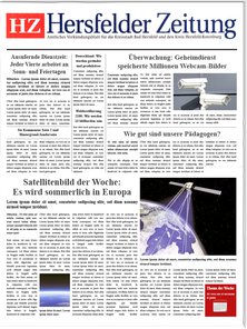 Titelblatt der Zeitschrift Hersfelder Zeitung