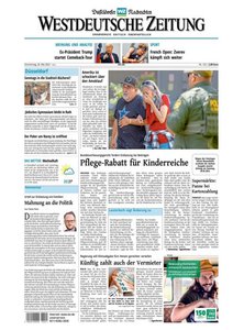 Titelblatt der Zeitschrift Westdeutsche Zeitung