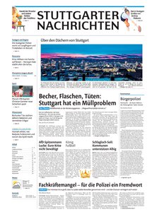 Titelblatt der Zeitschrift Stuttgarter Nachrichten
