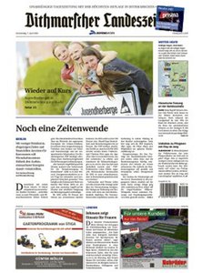 Titelblatt der Zeitschrift Dithmarscher Landeszeitung