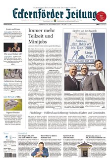 Titelblatt der Zeitschrift Eckernförder Zeitung