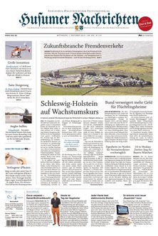 Titelblatt der Zeitschrift Husumer Nachrichten