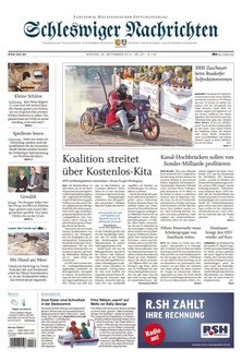 Titelblatt der Zeitschrift Schleswiger Nachrichten