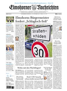 Titelblatt der Zeitschrift Elmshorner Nachrichten