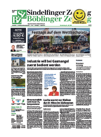 Sindelfinger Zeitung Böblinger Zeitung