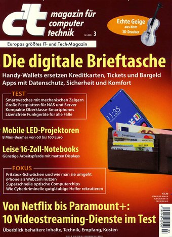 c't magazin für computertechnik Abo beim Leserservice